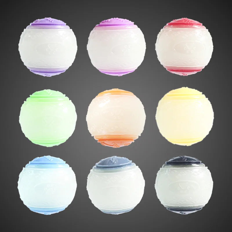Interactive dog toy elastic soft TPR rubber ball durable squeaky chew toy for dogs teething cleaning dental pet supplies