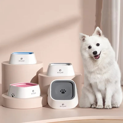 Pet Water Bowl Anti Spill Automatic Dog Bowl Vehicle Carried Floating Bowl Slow Wate