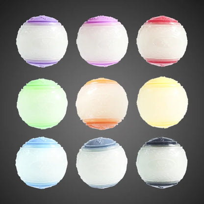 Interactive dog toy elastic soft TPR rubber ball durable squeaky chew toy for dogs teething cleaning dental pet supplies