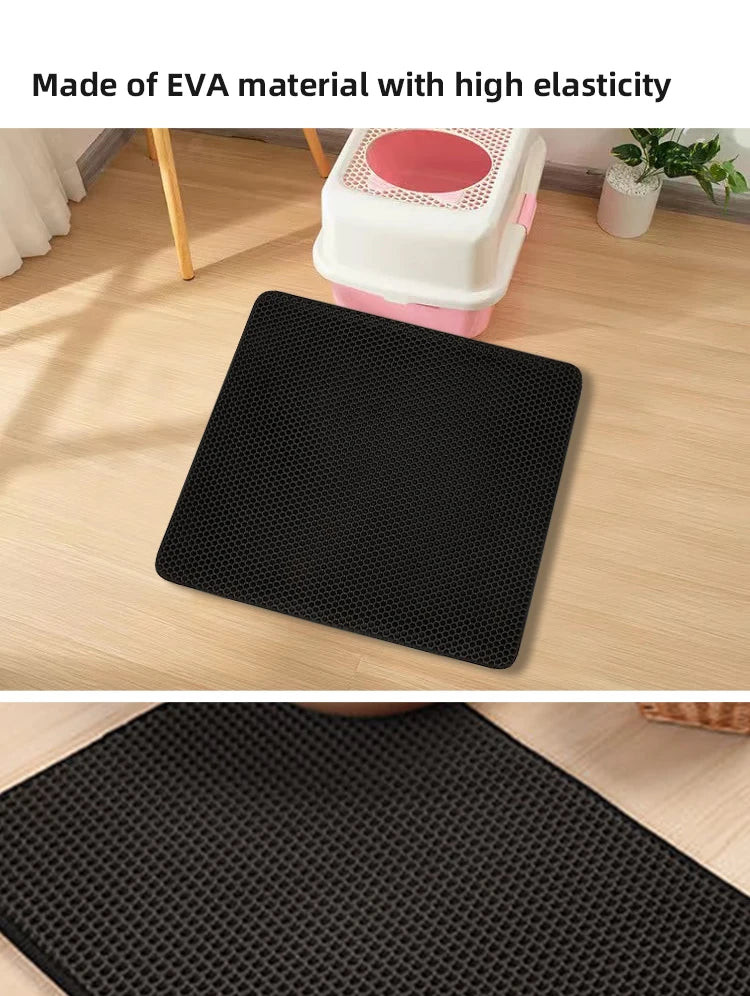 Pet Litter Mat Waterproof Double Layer Pet Litter Mat Non Slip Mat Washable Cat Mat Pet Supplies