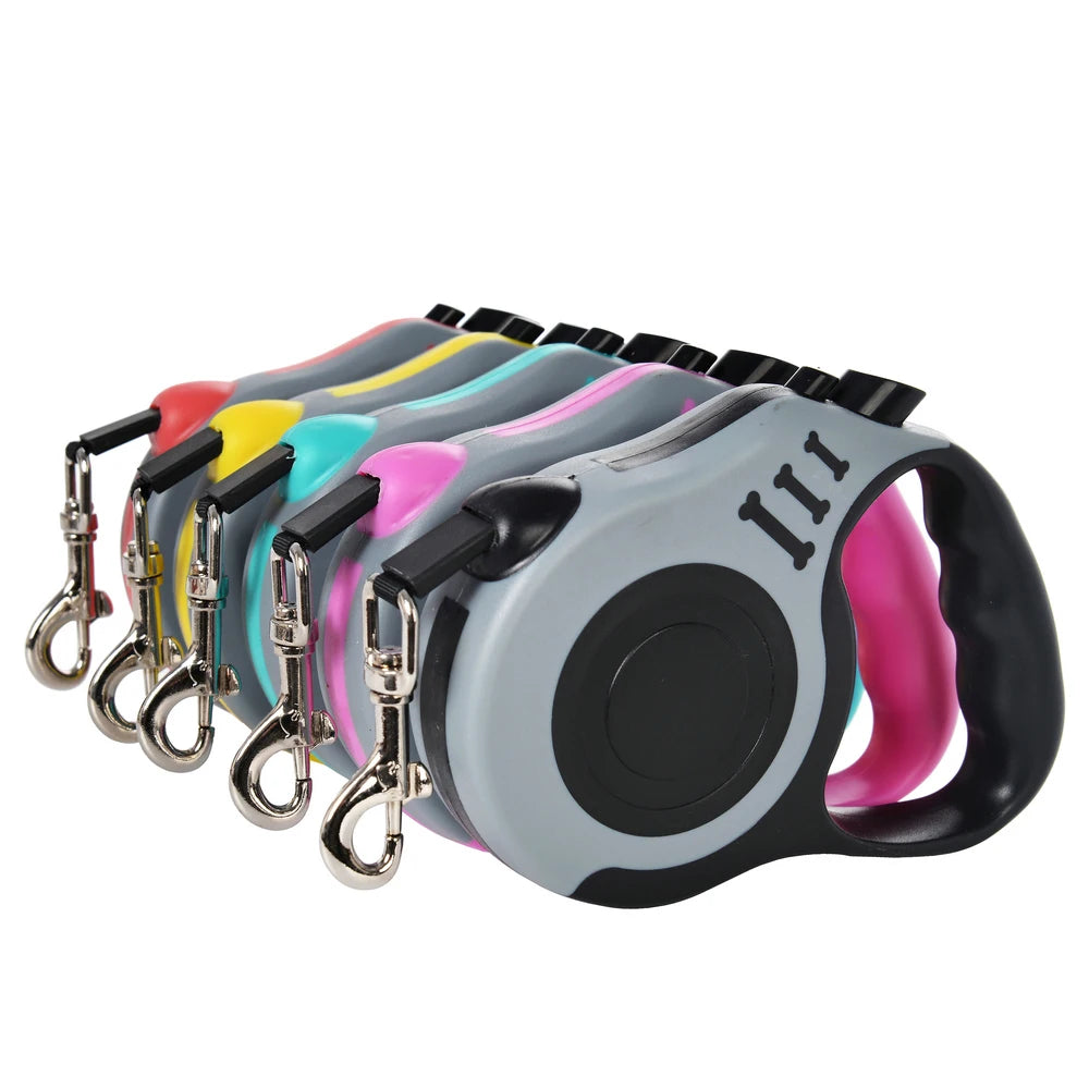3m 5m Dog Leash For Small Medium Large Dogs Cats Automatic Retractable Strong Nylon Puppy Lead Schnauzer Pet Supplies